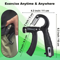 GRIPFORCE – Adjustable Hand Strength Trainer Set for Grip and Finger Training