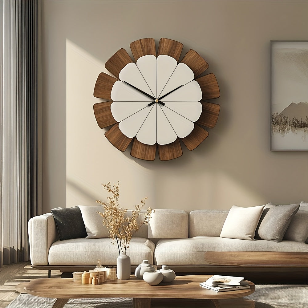 WOODORA ROUND – Decorative Silent Wooden Wall Clock