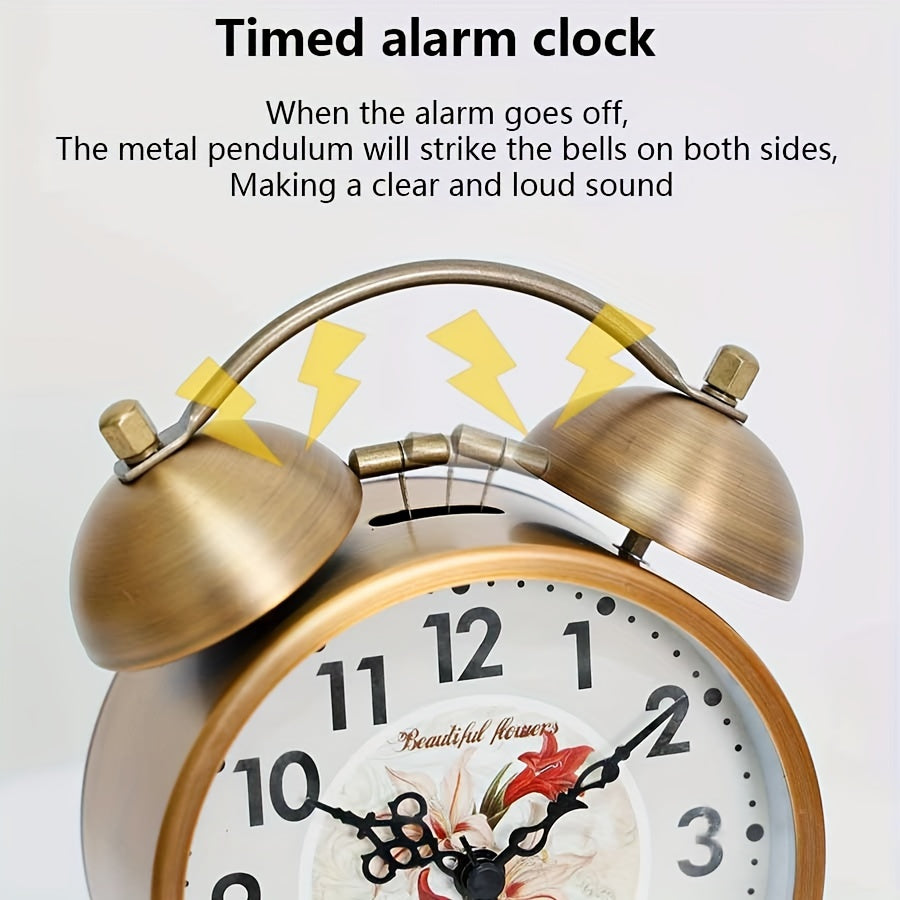 NORDIBELL – Scandinavian Vintage Luminous Alarm Clock