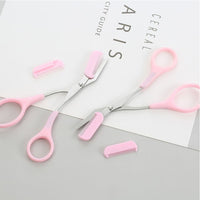 SHARPMATE - Stainless Steel Eyebrow Scissors with Mini Comb Trimmer