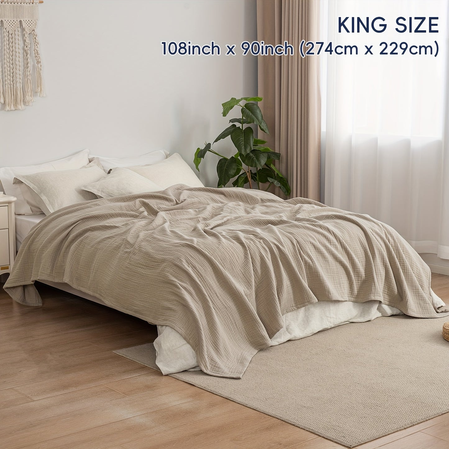 CLOUDSOFT - Ultra-Soft Cotton Blanket for Breathable Everyday Comfort