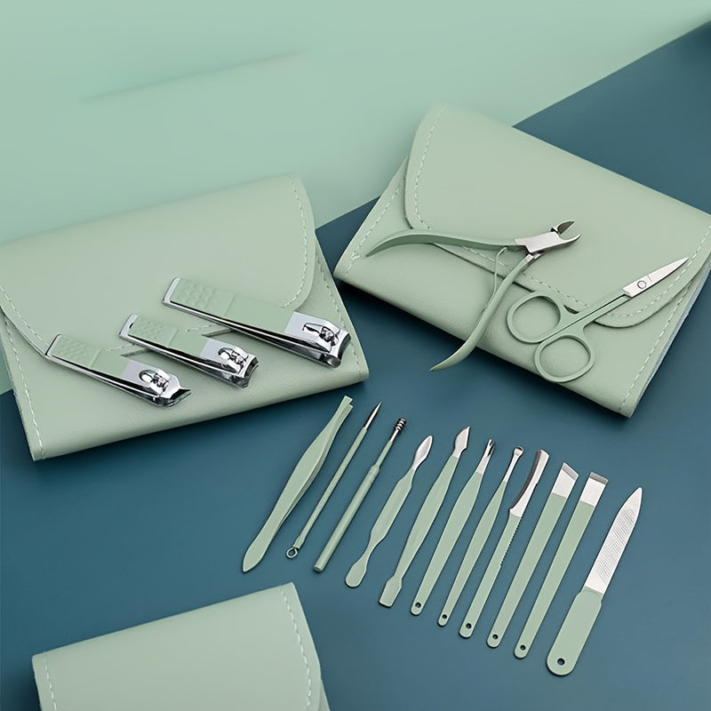 TRIMFORGE – 16PCS Stainless Steel Manicure & Pedicure Grooming Tool Set