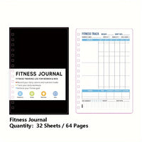 FITTRACK JOURNAL – Undated Fitness Planner & Meal Tracker for Daily Organization