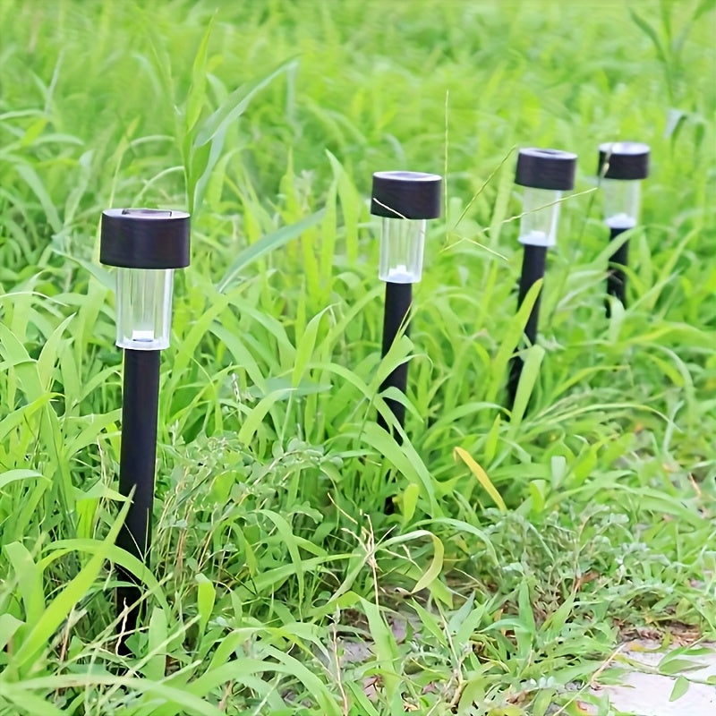 SUNELARA - Warm Ambient Solar Pathway Stake Lights for Courtyard & Lawn 12pcs
