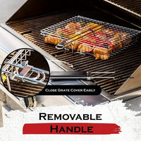 FLIPBASKET – Cast Iron Grilling Basket for Secure Flipping & Even Cooking