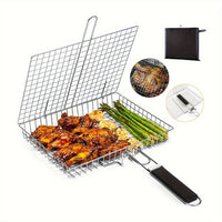 FLIPBASKET – Cast Iron Grilling Basket for Secure Flipping & Even Cooking