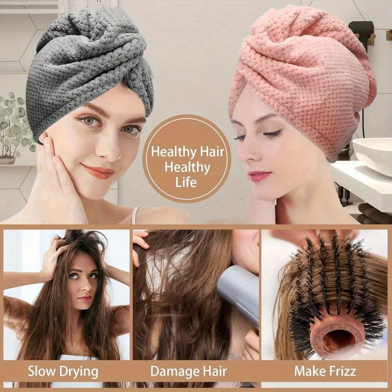 SILKDRY - 300Gsm Soft Hair Towel Quick-Dry Bathroom Accessory
