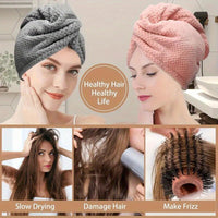 SILKDRY - 300Gsm Soft Hair Towel Quick-Dry Bathroom Accessory