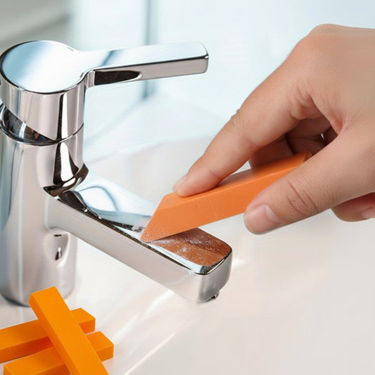 GLIMMERPRO - Multi-Surface Limescale & Rust Removal Rubber Cleaning Block