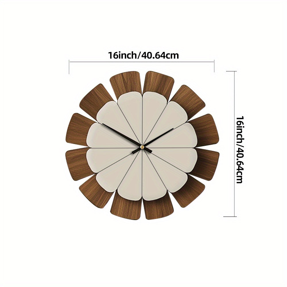 WOODORA ROUND – Decorative Silent Wooden Wall Clock