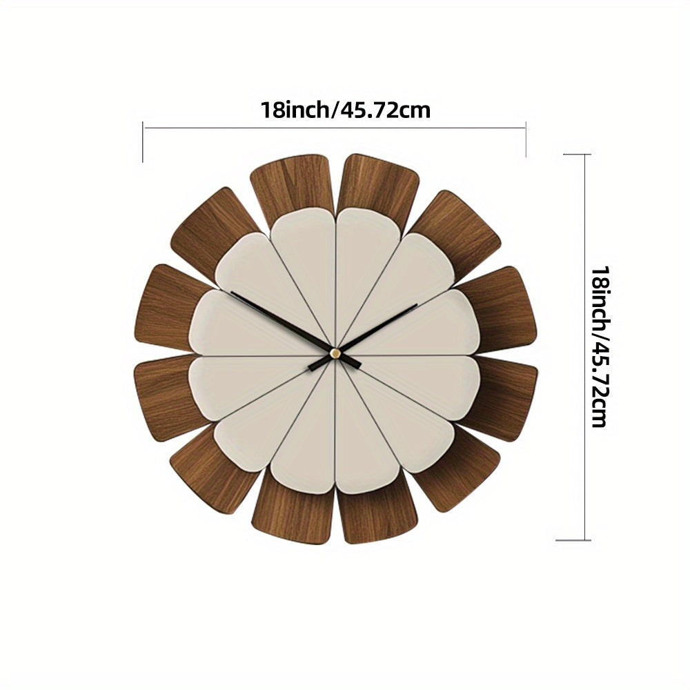WOODORA ROUND – Decorative Silent Wooden Wall Clock