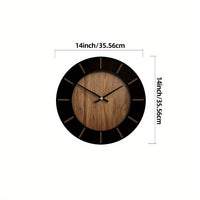 TIMBERMUSE CLOCK – Elegant Silent Wooden Wall Clock