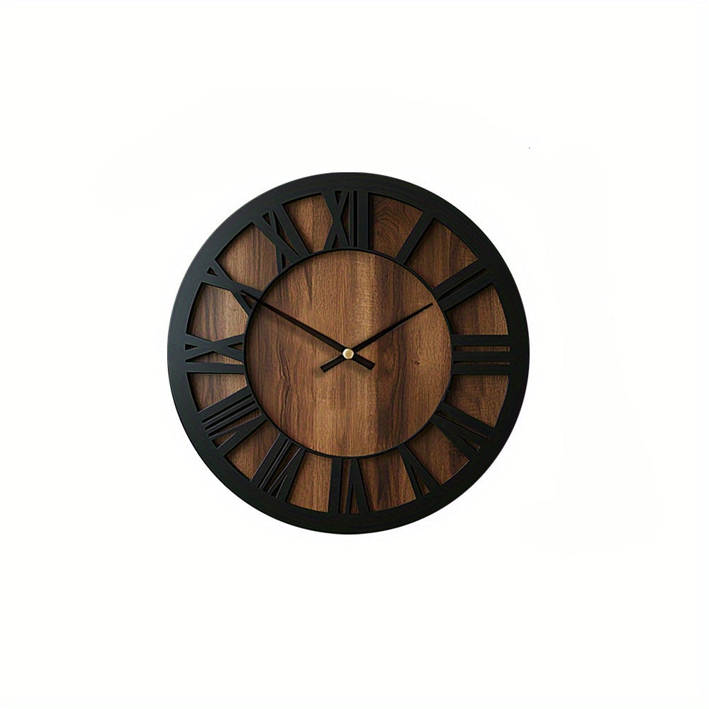 NATURISSE - Artistic Silent Wooden Wall Clock Vintage Style