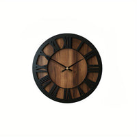 NATURISSE - Artistic Silent Wooden Wall Clock Vintage Style