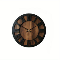 NATURISSE - Artistic Silent Wooden Wall Clock Vintage Style