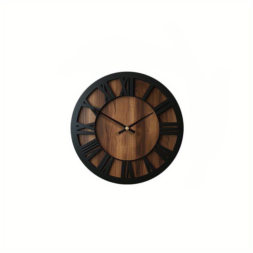 NATURISSE - Artistic Silent Wooden Wall Clock Vintage Style