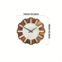 RUSTIQUE – Classic Wooden Wall Clock for Timeless Interiors
