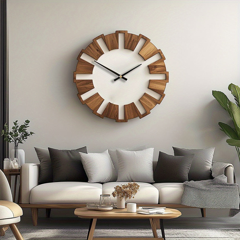 RUSTIQUE – Classic Wooden Wall Clock for Timeless Interiors