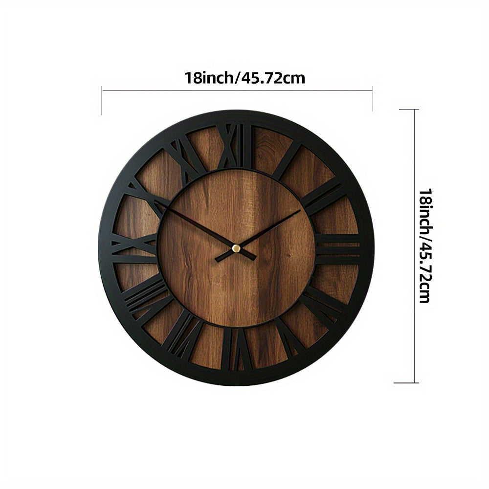 WOODORA ART – Artistic Silent Round Wall Clock