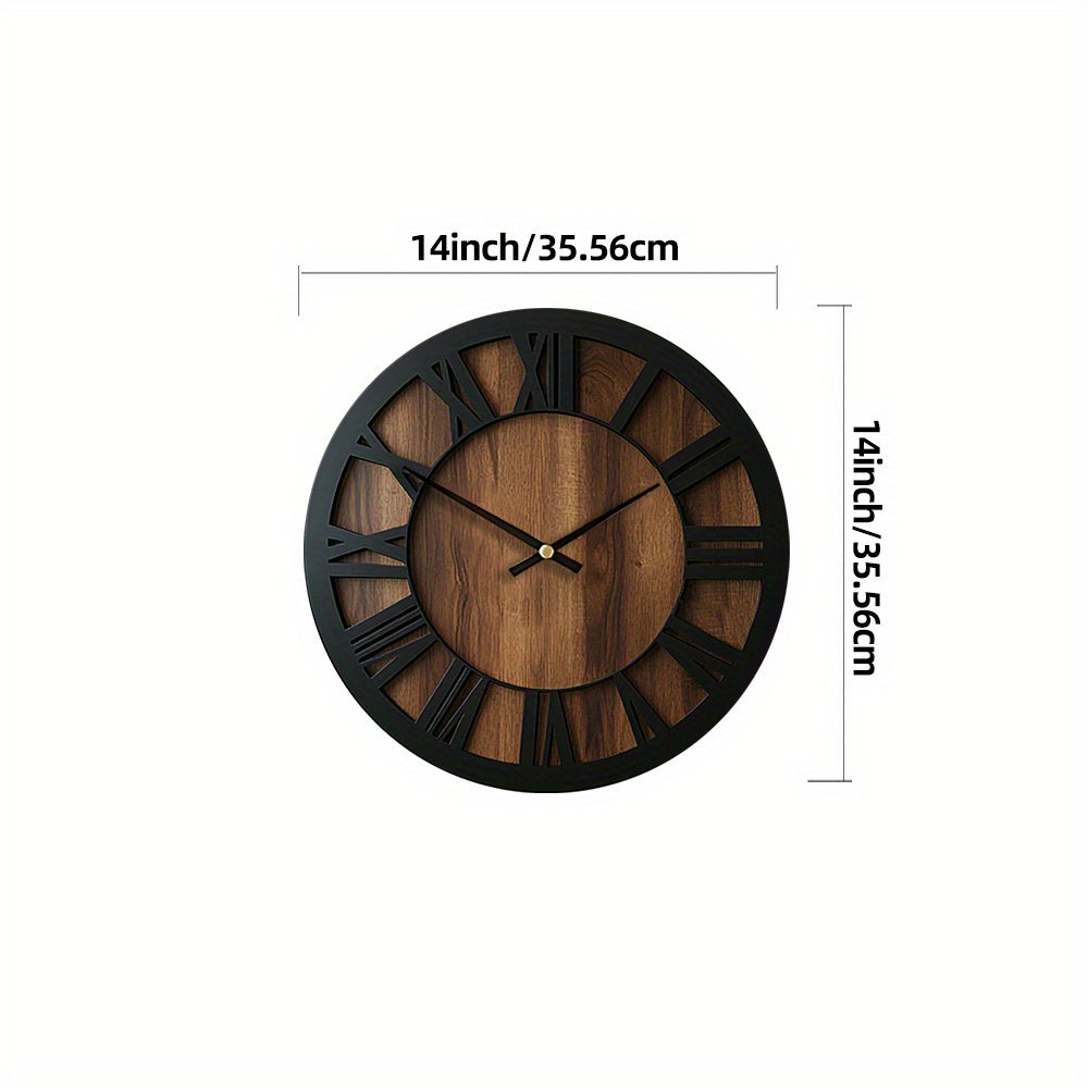 WOODORA ART – Artistic Silent Round Wall Clock