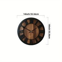 WOODORA ART – Artistic Silent Round Wall Clock