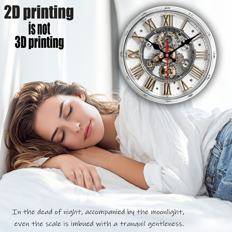 GEARWOOD CLOCK – Vintage Mechanical Wall Accent 2D Clock