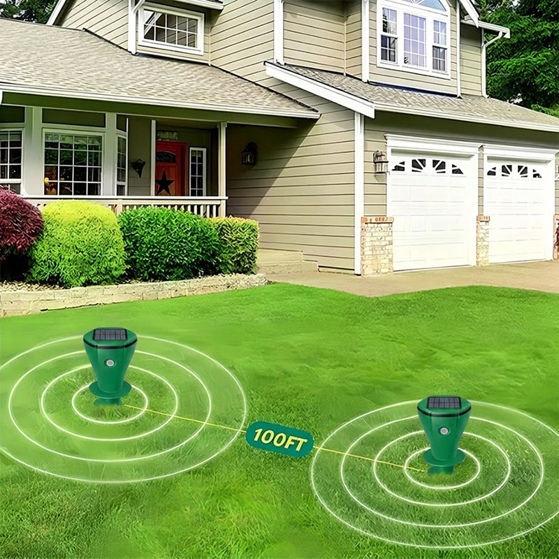 TERRASHIELD – Solar Powered Garden Protector for Lawn Maintenance