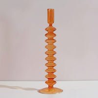 AURAVINE - Minimalist Glass Candle Holder Vase Decorative Art Piece