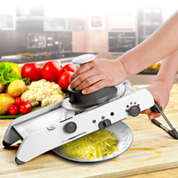 18-in-1 Mandoline Slicer - Adjustable Stainless Steel Kitchen Cutter for Effortless Slicing and Dicing 0