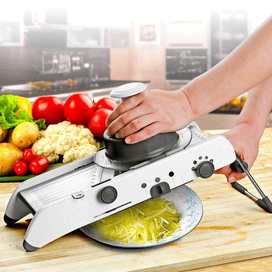 18-in-1 Mandoline Slicer - Adjustable Stainless Steel Kitchen Cutter for Effortless Slicing and Dicing 0