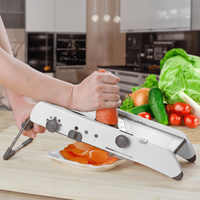18-in-1 Mandoline Slicer - Adjustable Stainless Steel Kitchen Cutter for Effortless Slicing and Dicing 6