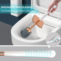 BATHORIA - Modern Bathroom Cleaning Brush with Durable Holder