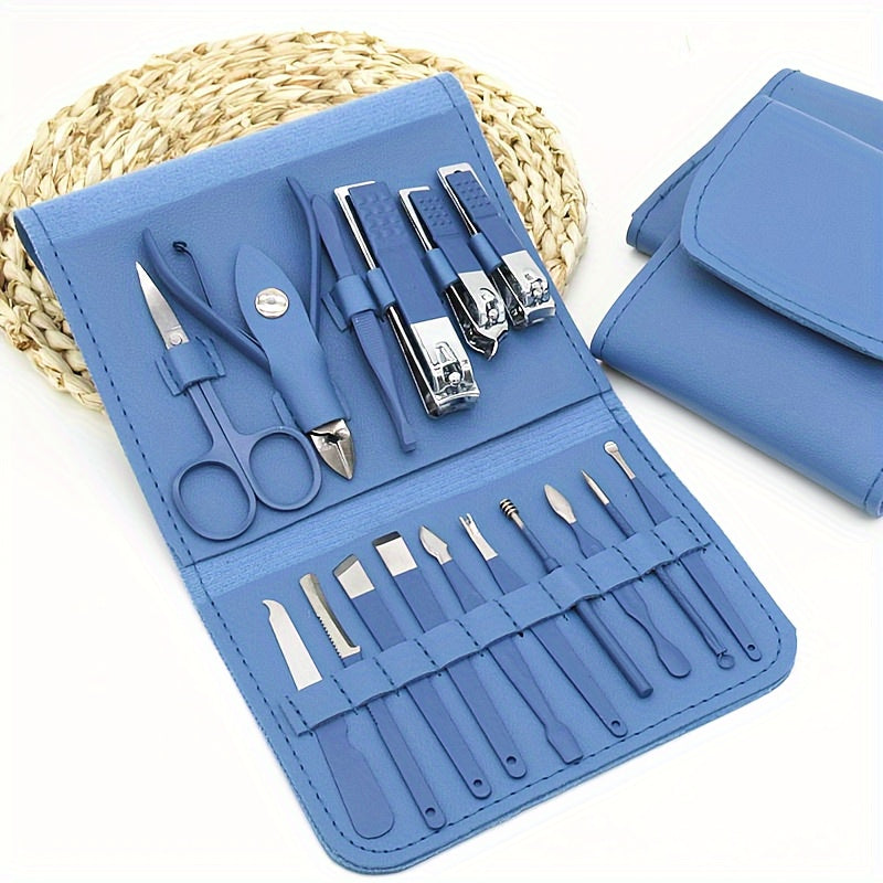 TRIMFORGE – 16PCS Stainless Steel Manicure & Pedicure Grooming Tool Set