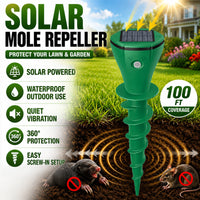 MOLEGUARD – Solar Powered Repellent for Garden and Lawn Protection