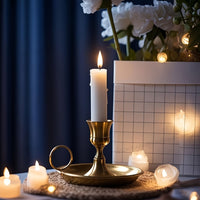 AURELIA GOLD – Elegant Golden Metal Candlestick