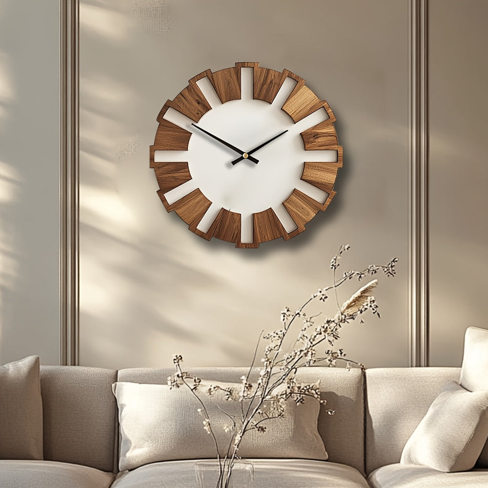 RUSTIQUE – Classic Wooden Wall Clock for Timeless Interiors