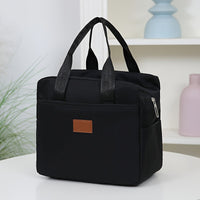 LUNCHLUX - Square Zipper Lunch Box with Durable Aluminum Foil Lining