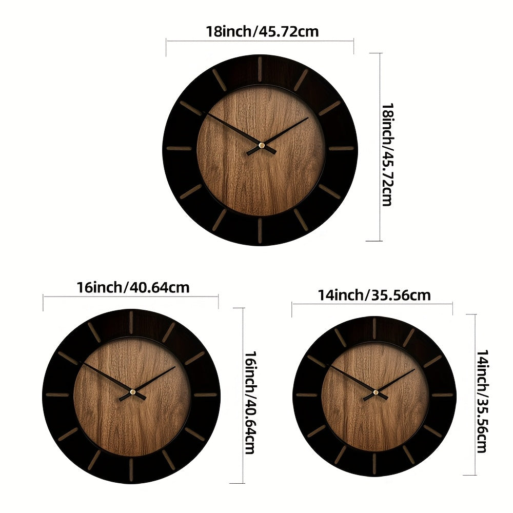 TIMBERMUSE CLOCK – Elegant Silent Wooden Wall Clock
