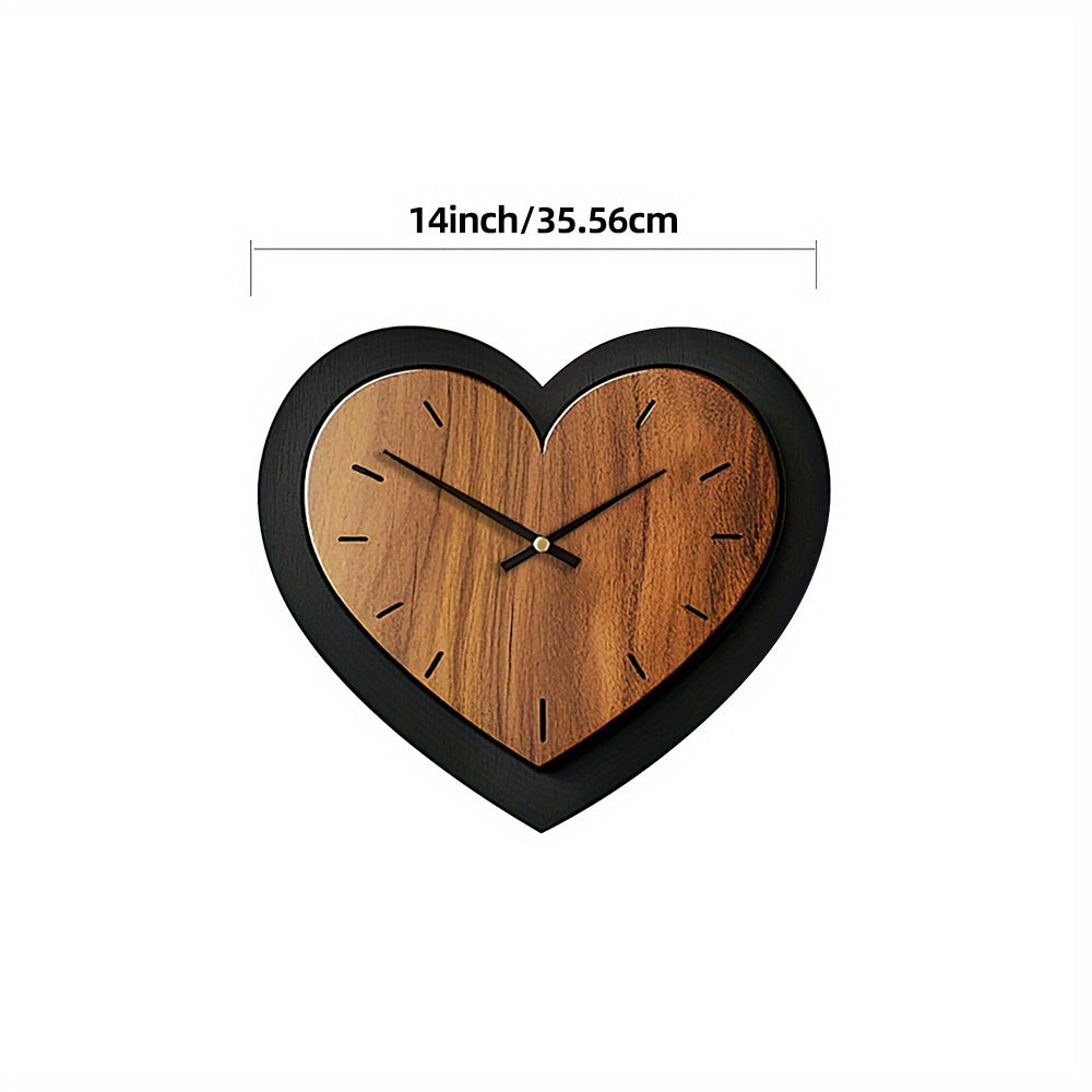 TIMBERHEART – Rustic Wooden Wall Clock Accent