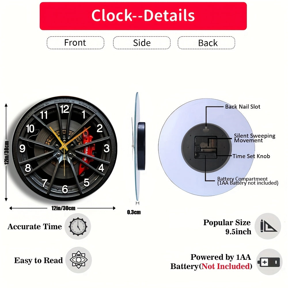 AUTODIAL – Modern Car-Themed 2D Wall Clock for Enthusiasts