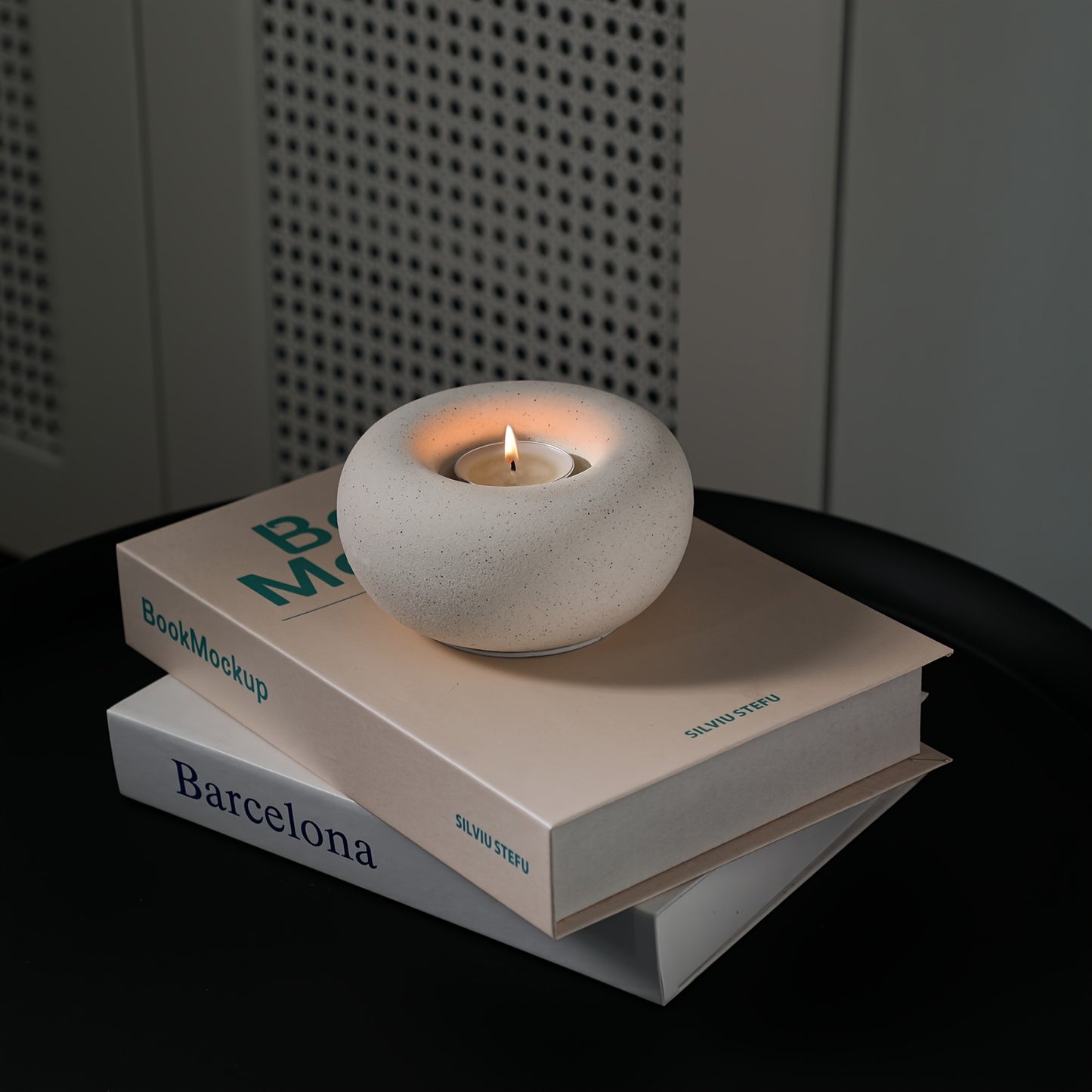 CIRCADIA WHITE – Ceramic Donut Candle Holder