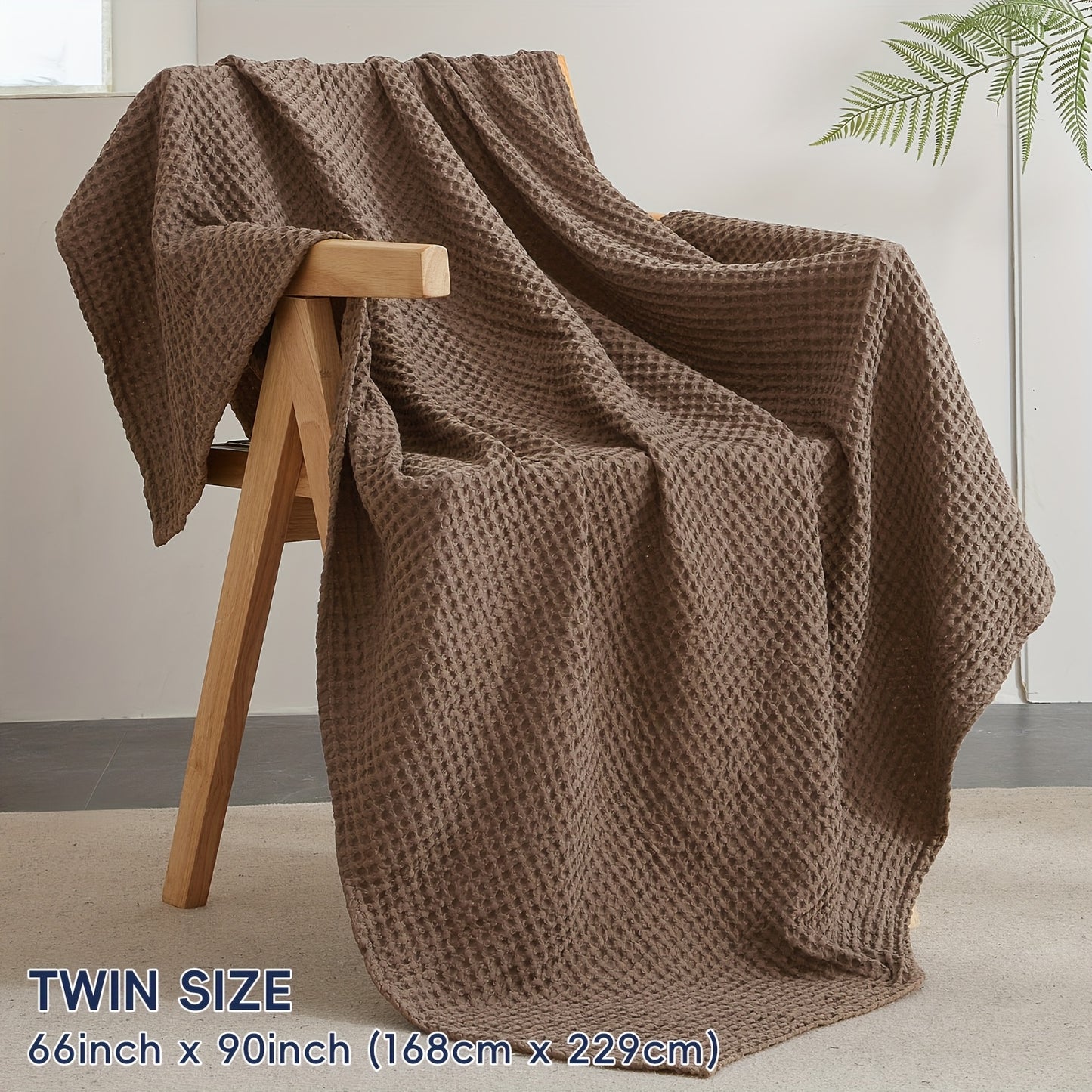 CLOUDWEAVE – Lightweight Waffle Throw Blanket for Cozy All-Season Comfort
