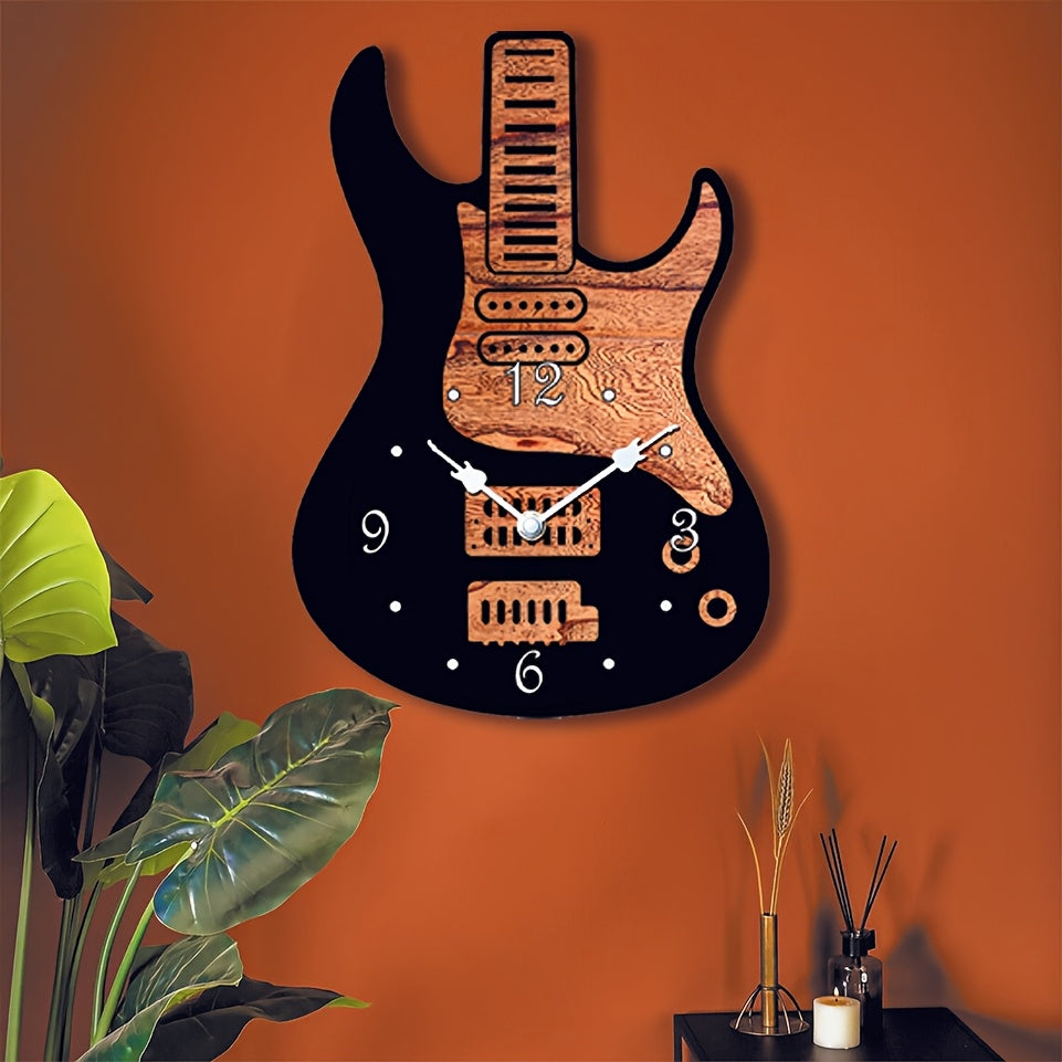 MELODYTIME – Artistic Guitar Wall Clock for Music Lovers