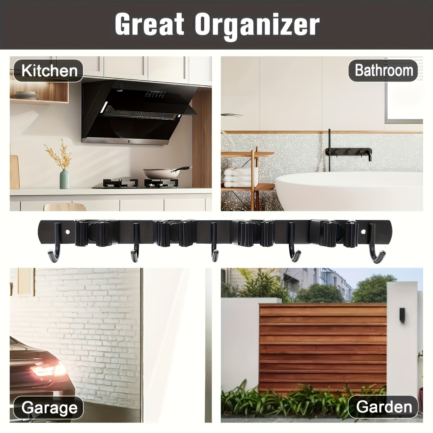 UTILITYPRO - Space-Saving Rust-Resistant Wall Organizer Shelf for Garage & Outdoor Use