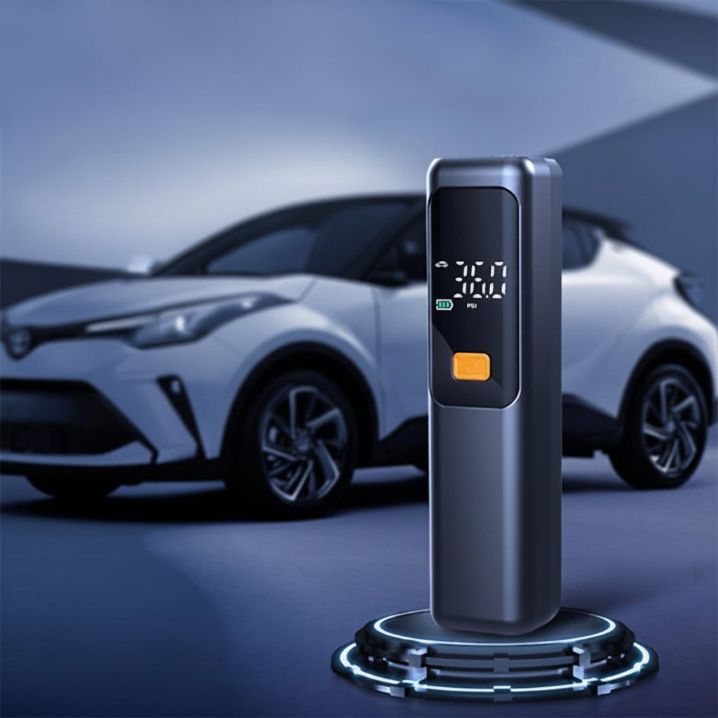 AEROFLOW - Digital 150 PSI Portable Tire Inflator with LCD Display & USB Fast Charging Air Compressor