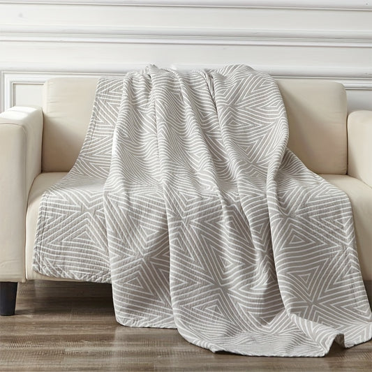 AIRCOOL – Breathable Multi-Layer Cotton Gauze Blanket for Summer Comfort