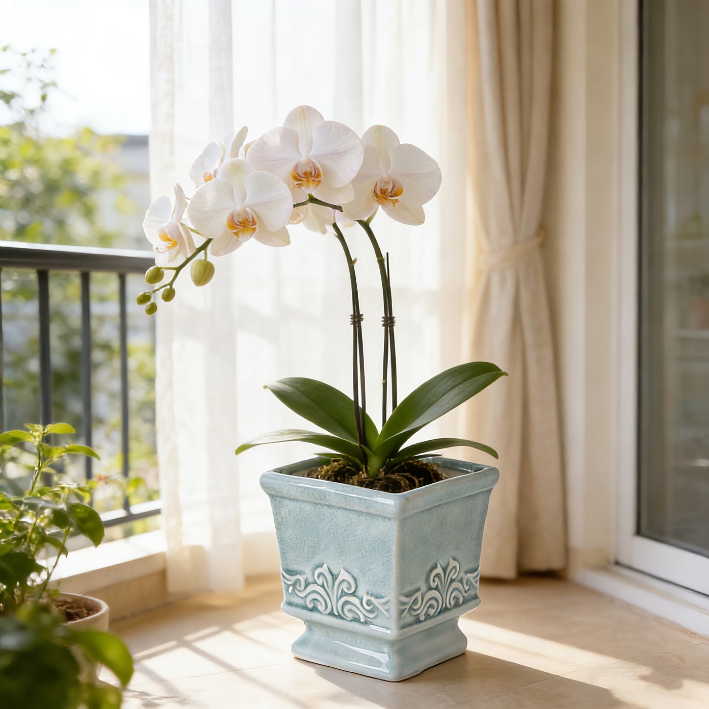 CERABOX – Vintage Ceramic Planter for Elegant Indoor Plant Display