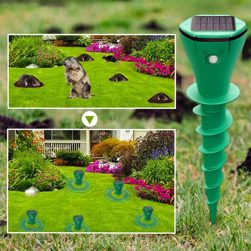TERRASHIELD – Solar Powered Garden Protector for Lawn Maintenance
