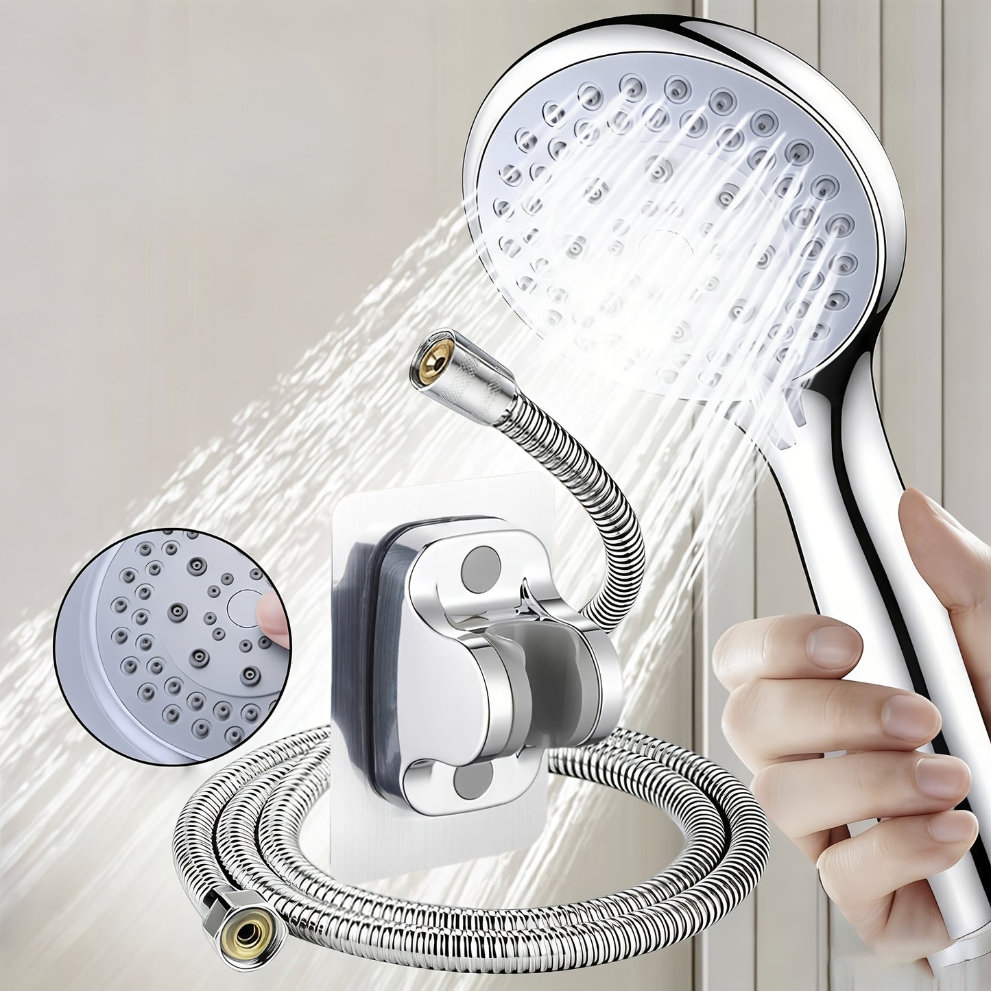 FLOWFORCE – 5-Mode High-Pressure Shower Head Set