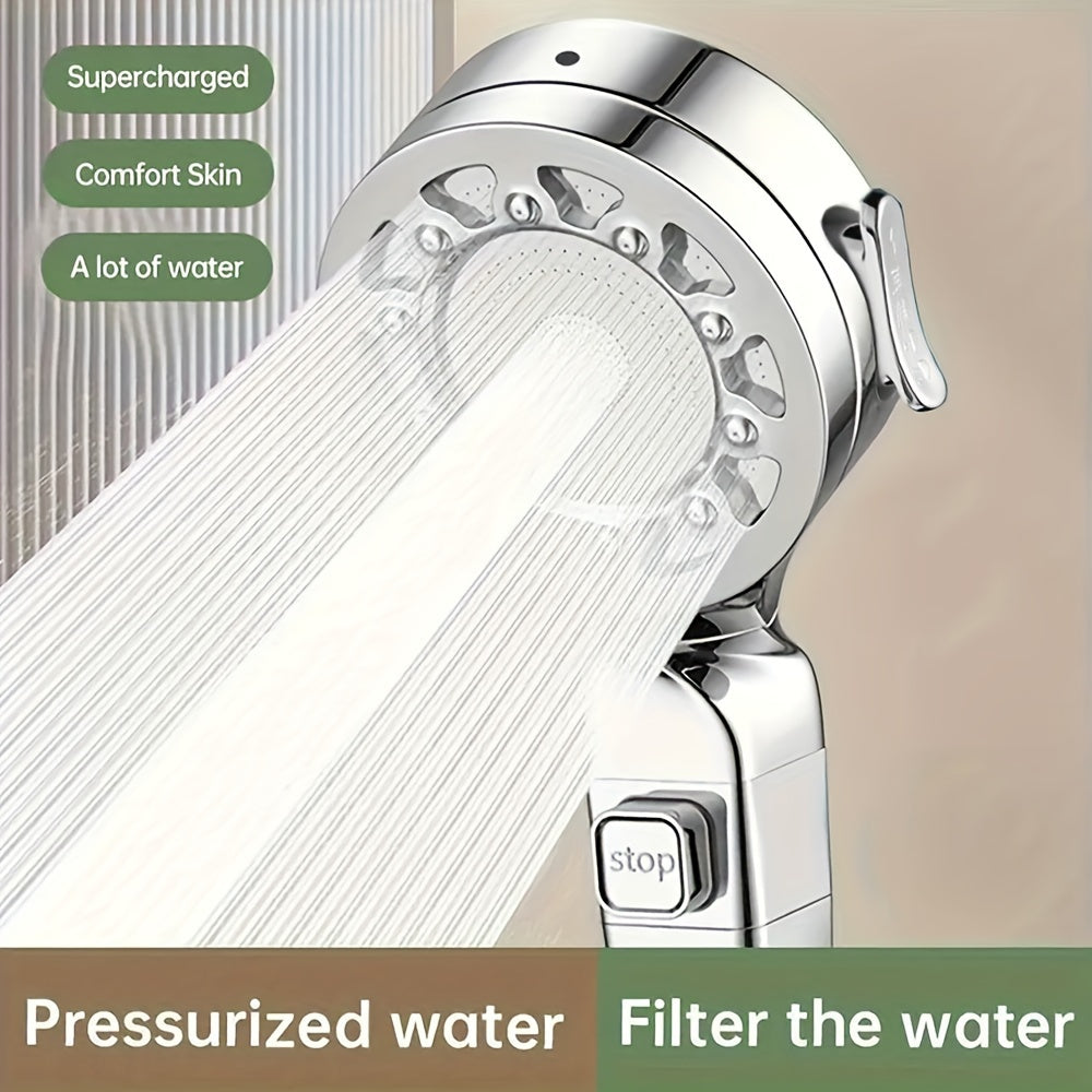 AQUASERENE - Modern Square Rainfall Shower System with Powerful Massage Spray